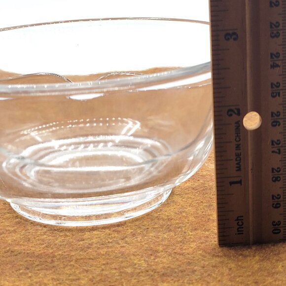 Vintage Clear Glass Divided Relish Condiment Bowl with Center Spoon Rest - Picture 3 of 6
